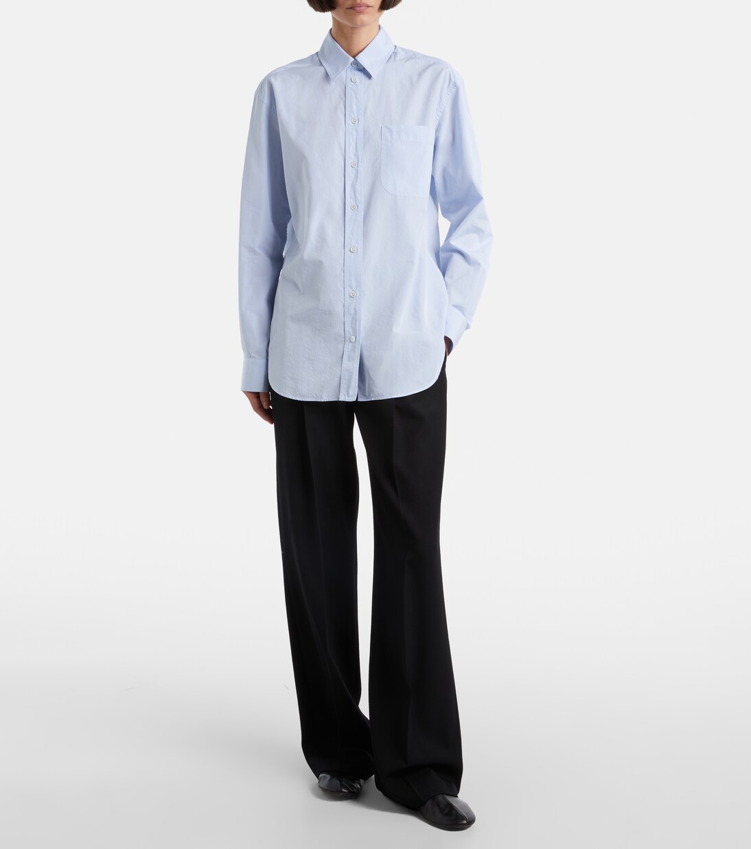 Gavina棉质钱布雷布衬衫  | The Row