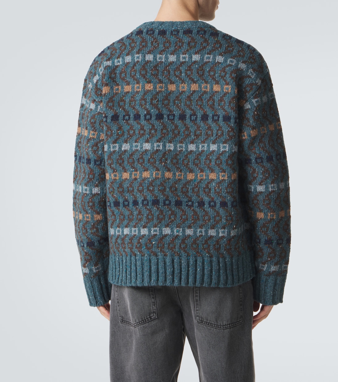 Logo intarsia wool-blend sweater | Loewe