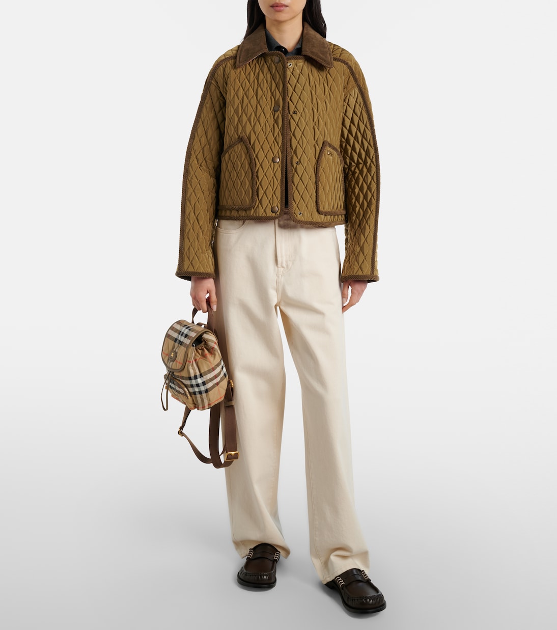 Mini Burberry Check backpack | Burberry