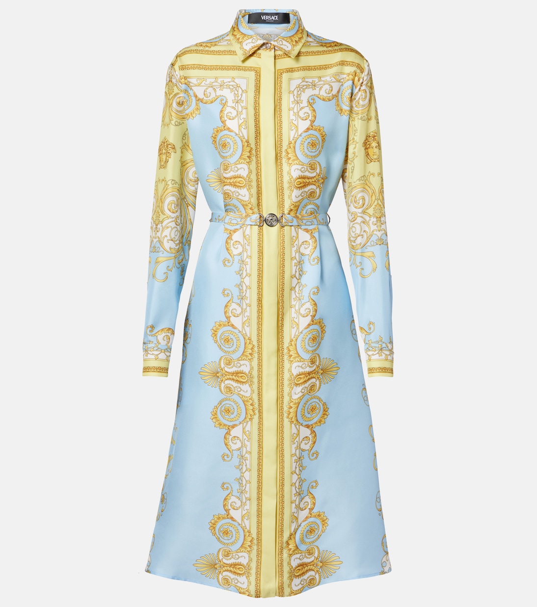 Midikleid Barocco aus Seiden-Twill | Versace