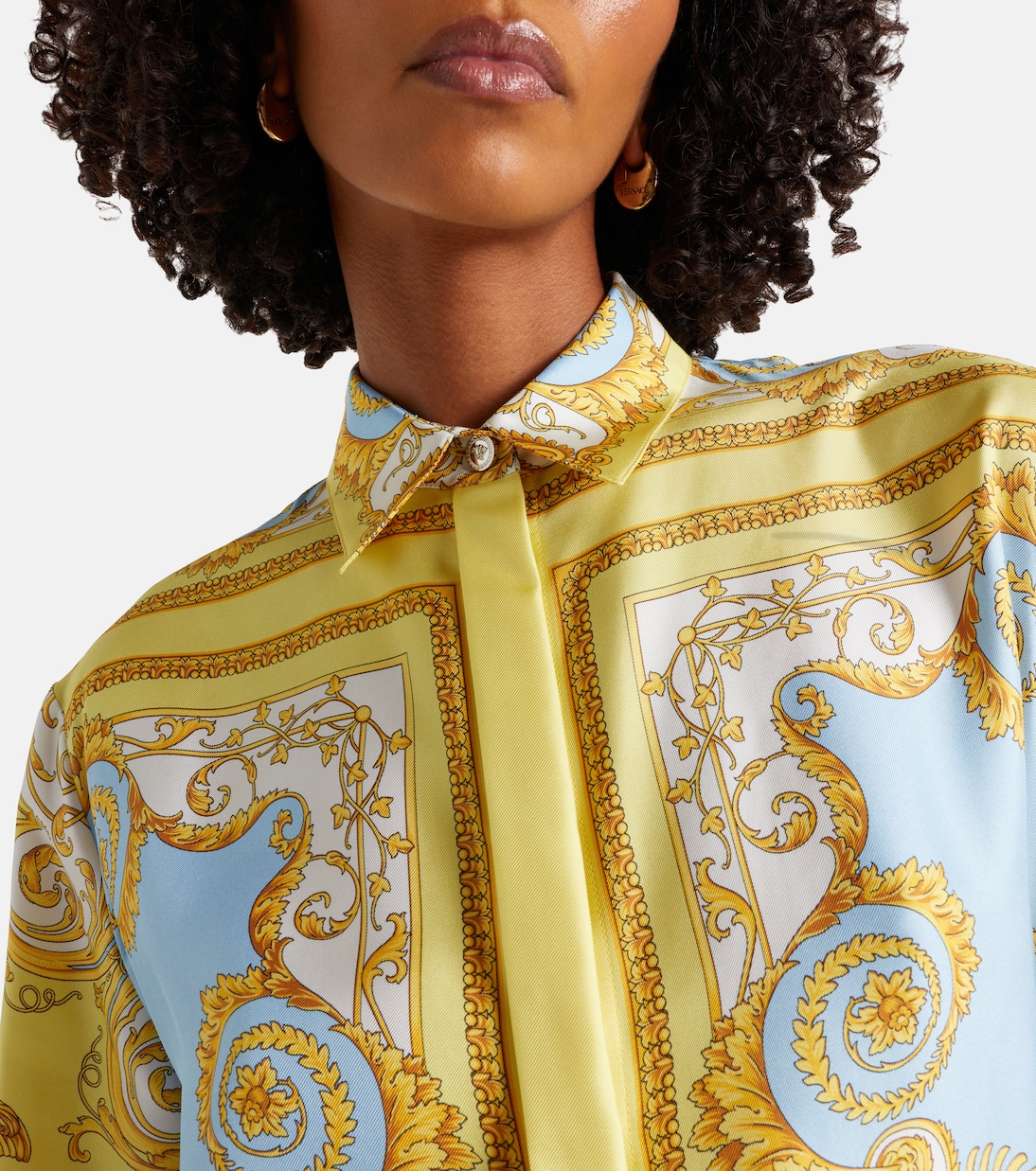 Midikleid Barocco aus Seiden-Twill | Versace