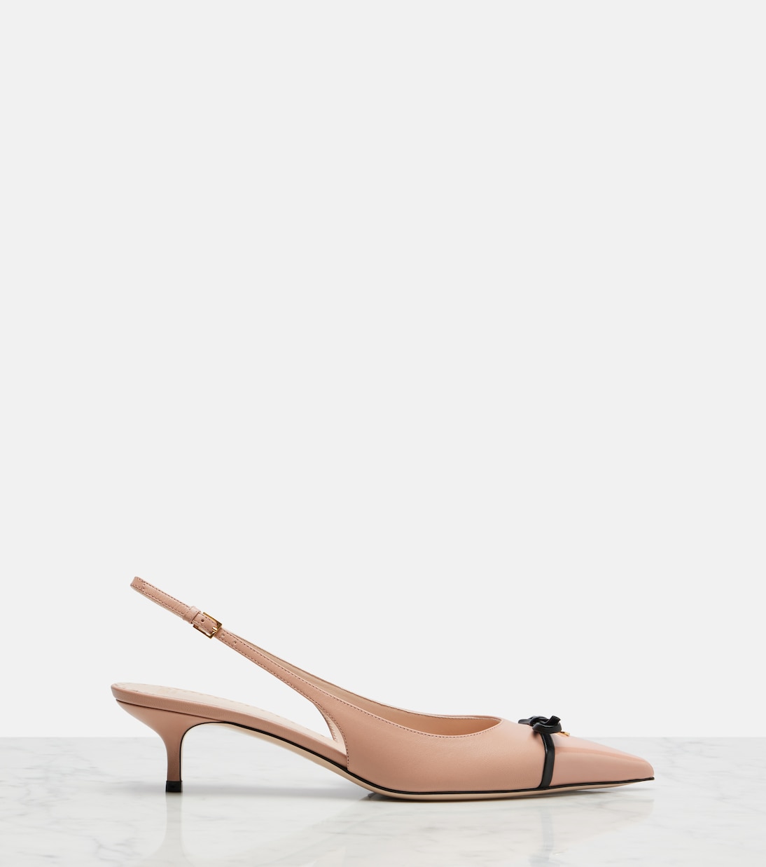 Bepointy 45 leather slingback pumps | Valentino Garavani