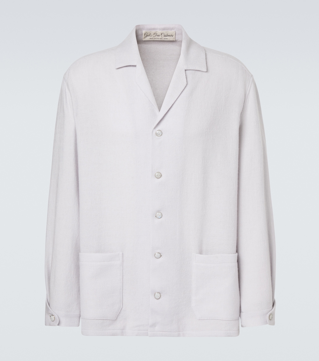 Chemise de pyjama Affirmations en cachemire avec pierre de lune | God's True Cashmere