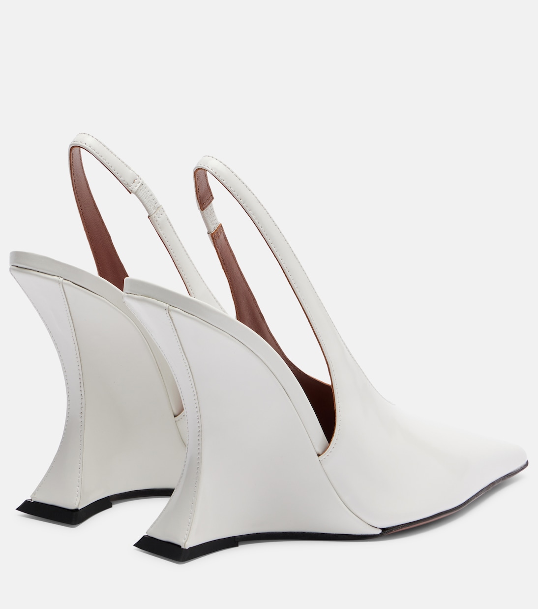 Nina 105 patent leather slingback pumps | Paris Texas