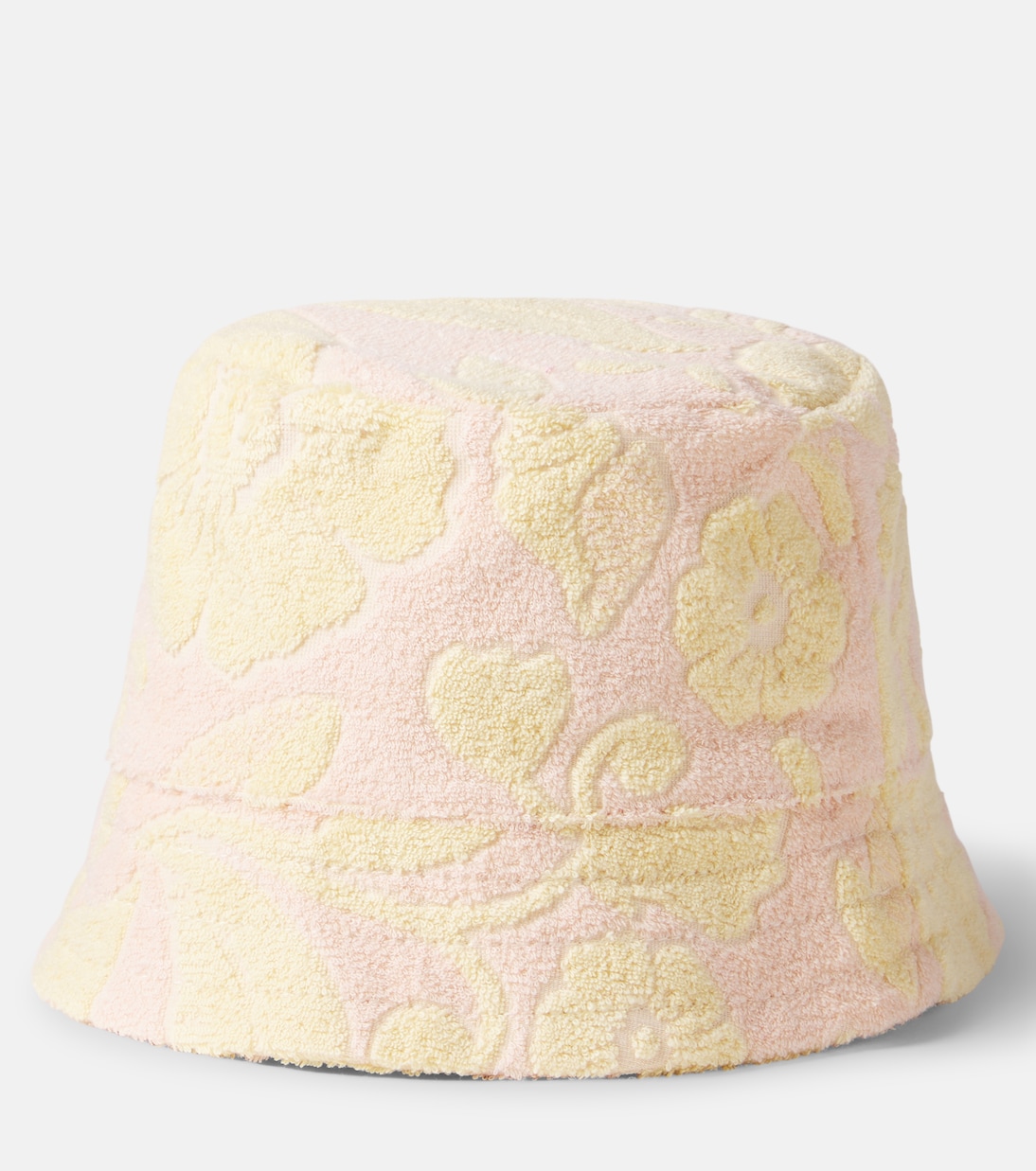 Floral cotton-blend terry bucket hat | Chloé Kids
