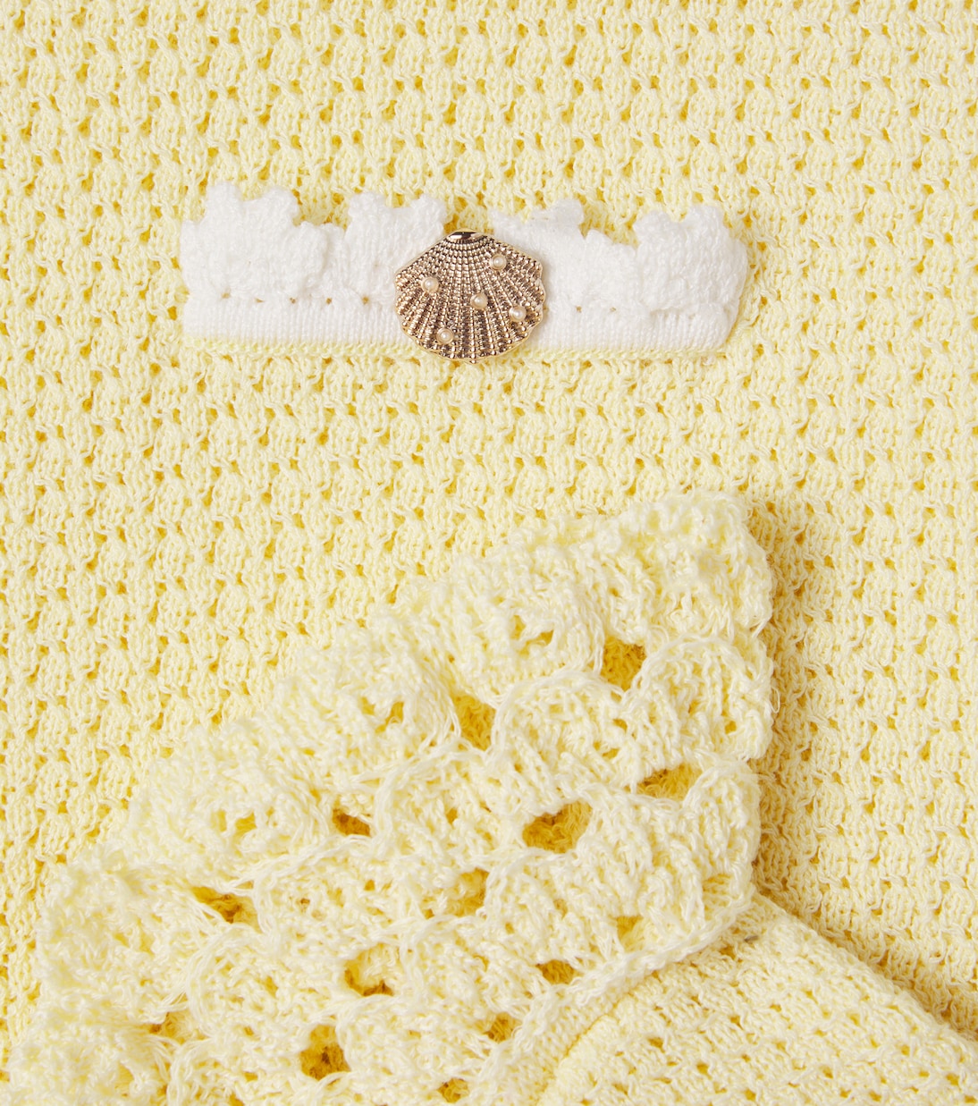 Shorts in maglia con cristalli | Self-Portrait Kids