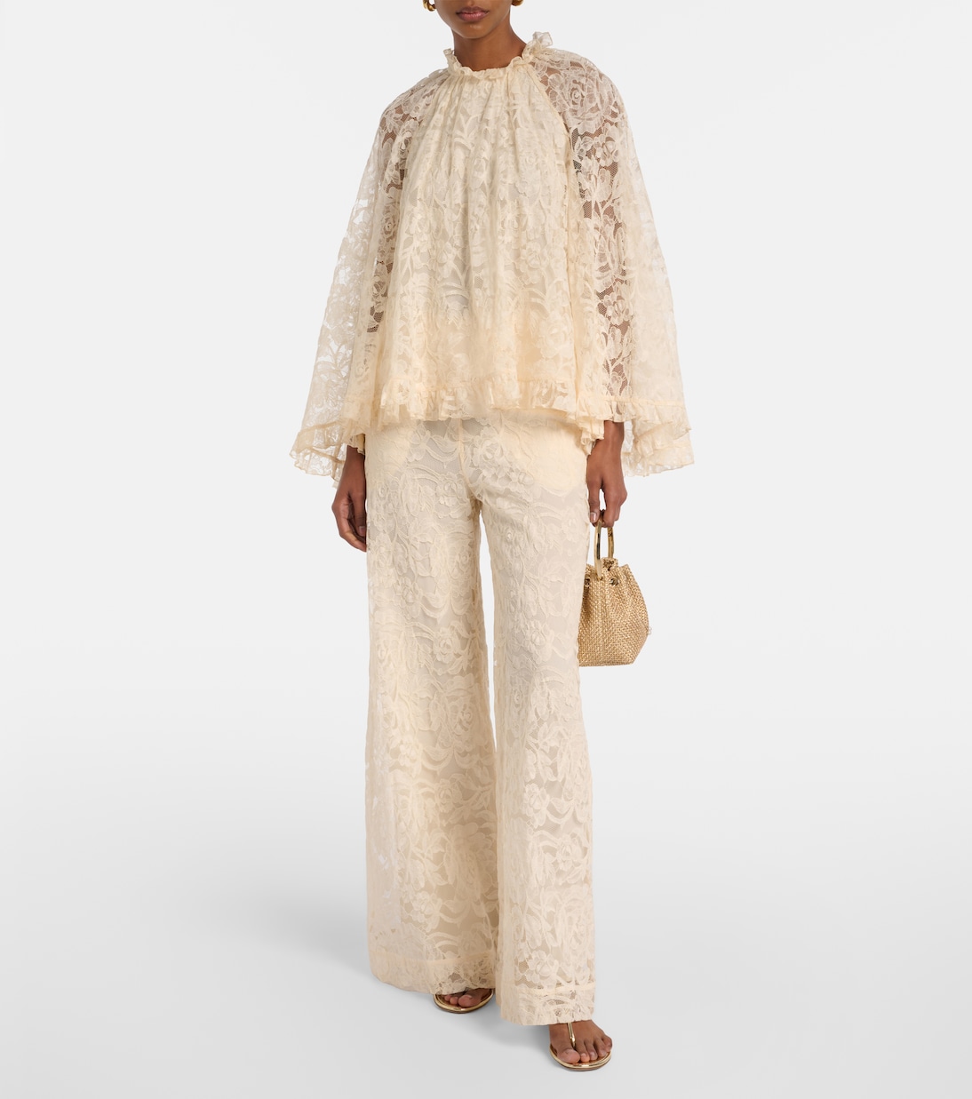 Carousel lace wide-leg pants | Zimmermann