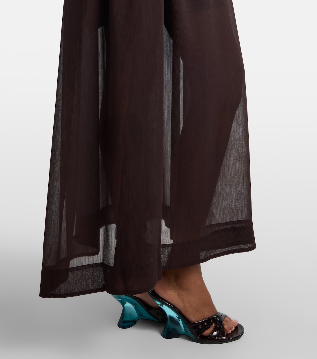 Sequined chiffon maxi dress | Xu Zhi