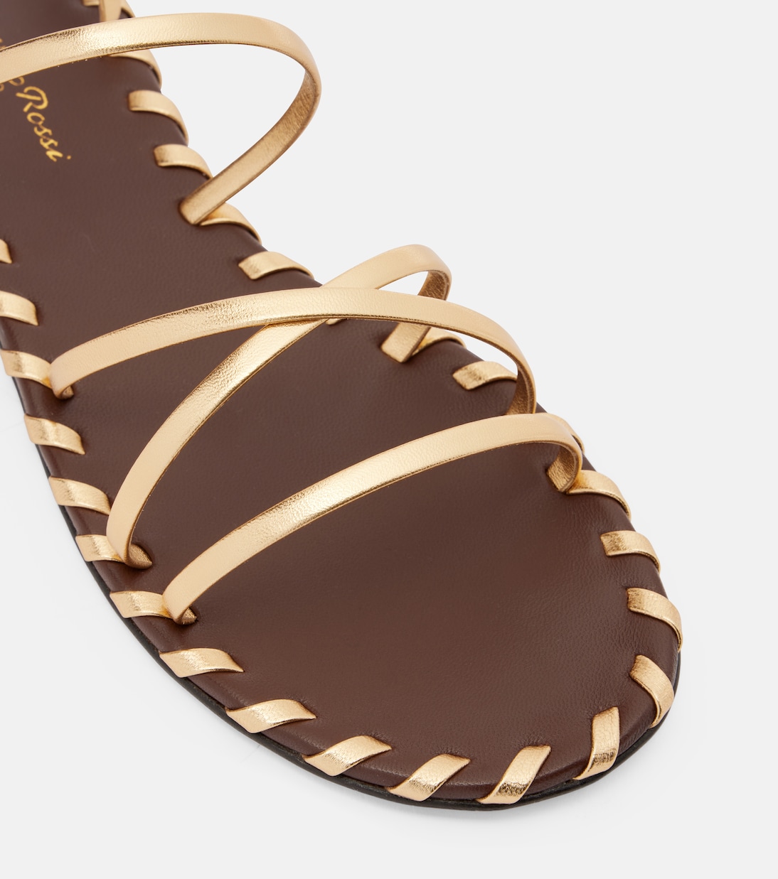 Sandali in pelle metallizzata | Gianvito Rossi