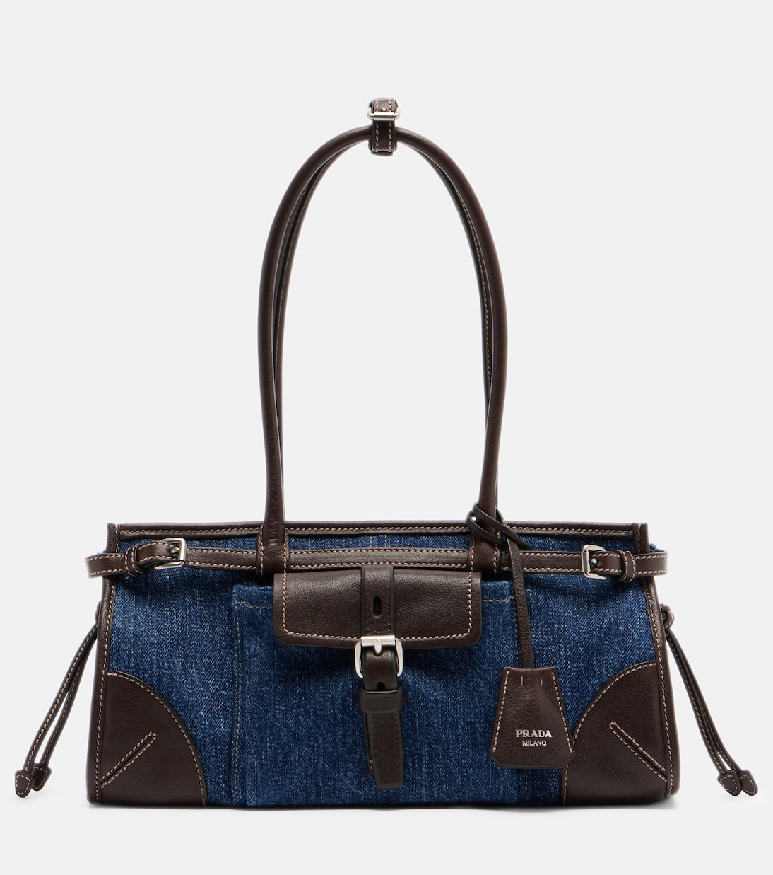 Schultertasche Prada Bonnie Medium aus Denim | Prada