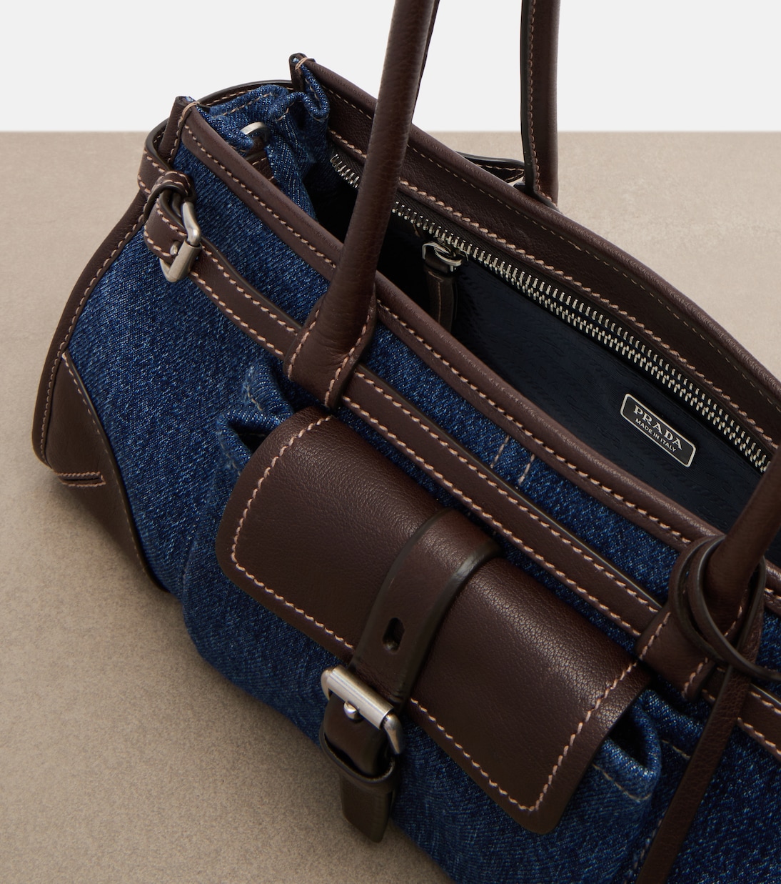 Schultertasche Prada Bonnie Medium aus Denim | Prada