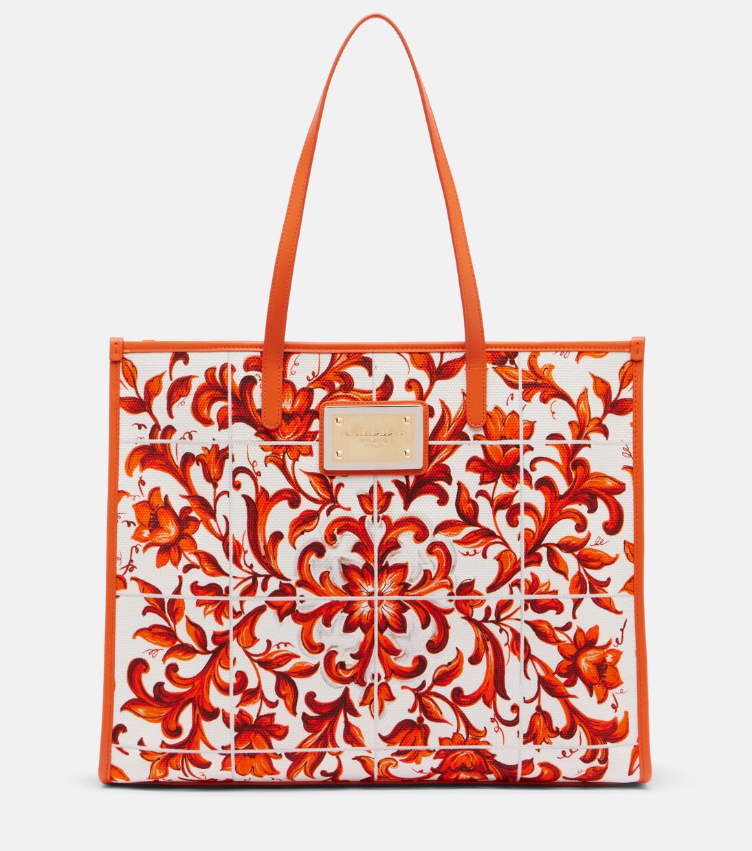 Shopping Large printed canvas shopper | Dolce&Gabbana
