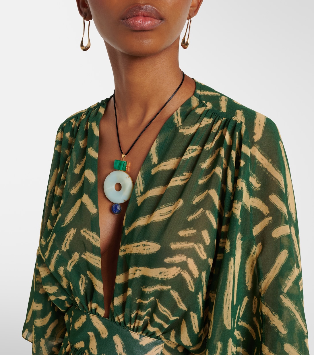 Caftano con stampa | Johanna Ortiz