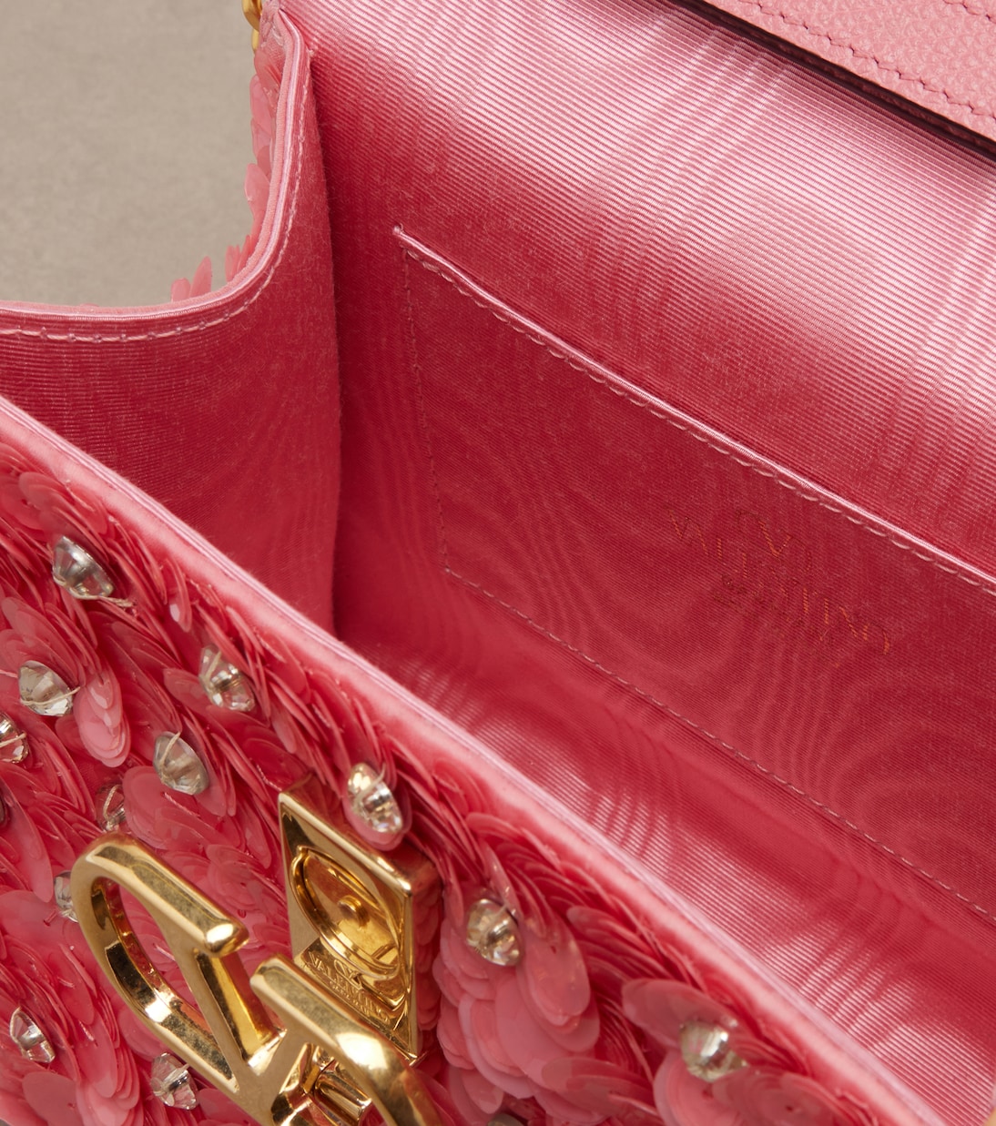 VSling Mini sequined top-handle bag | Valentino Garavani