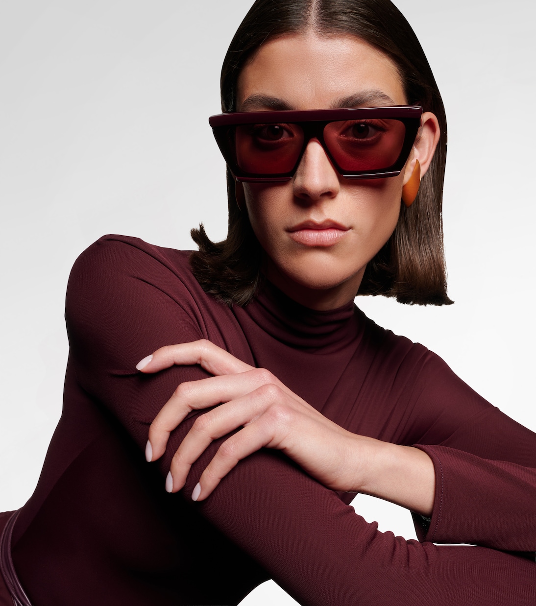 Lettering Logo flat-top sunglasses | Alaïa