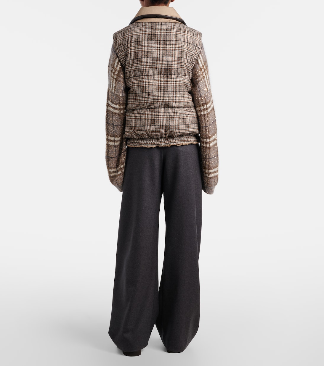 Virgin wool wide-leg pants | Brunello Cucinelli