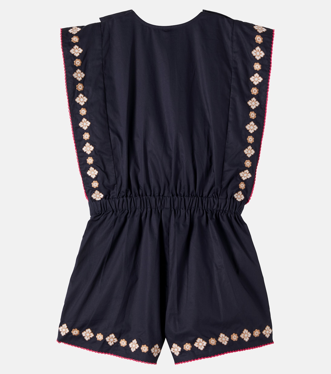 Aster embroidered cotton romper | Zimmermann Kids