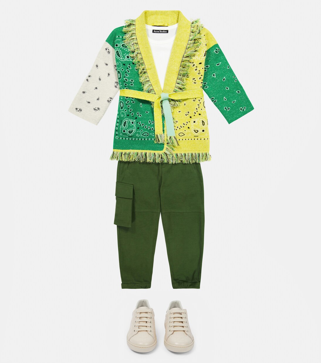 Cardigan Icon aus Kaschmir und Leinen | Alanui Kids