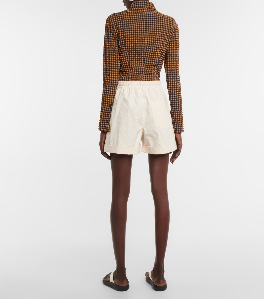 Linde cotton poplin shorts | Nanushka