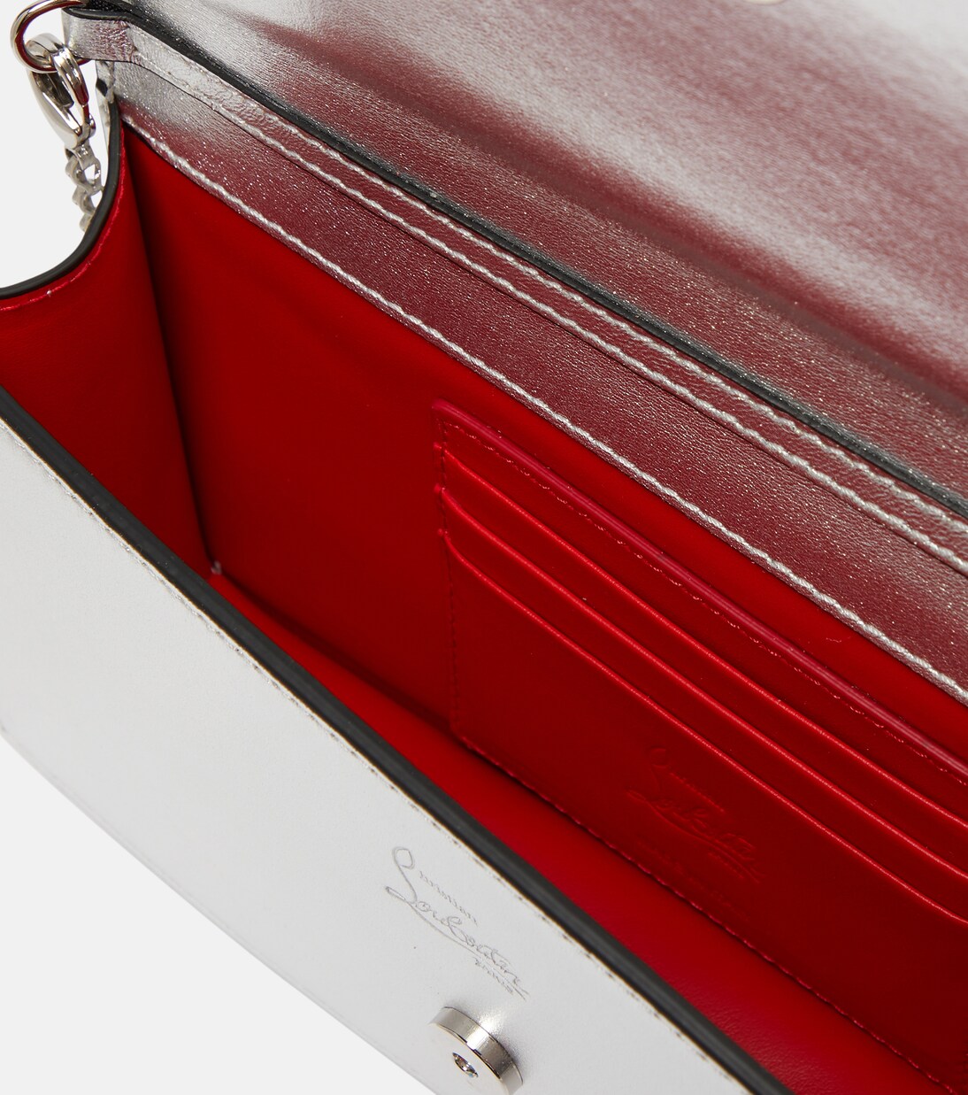 Loubi54 leather clutch | Christian Louboutin