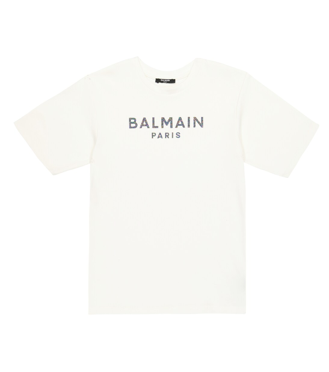 Logo cotton-blend T-shirt dress | Balmain Kids