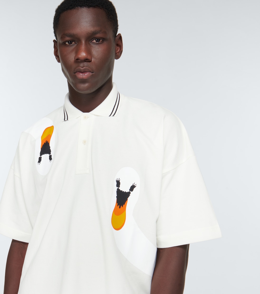 Polo de algodón estampado | JW Anderson