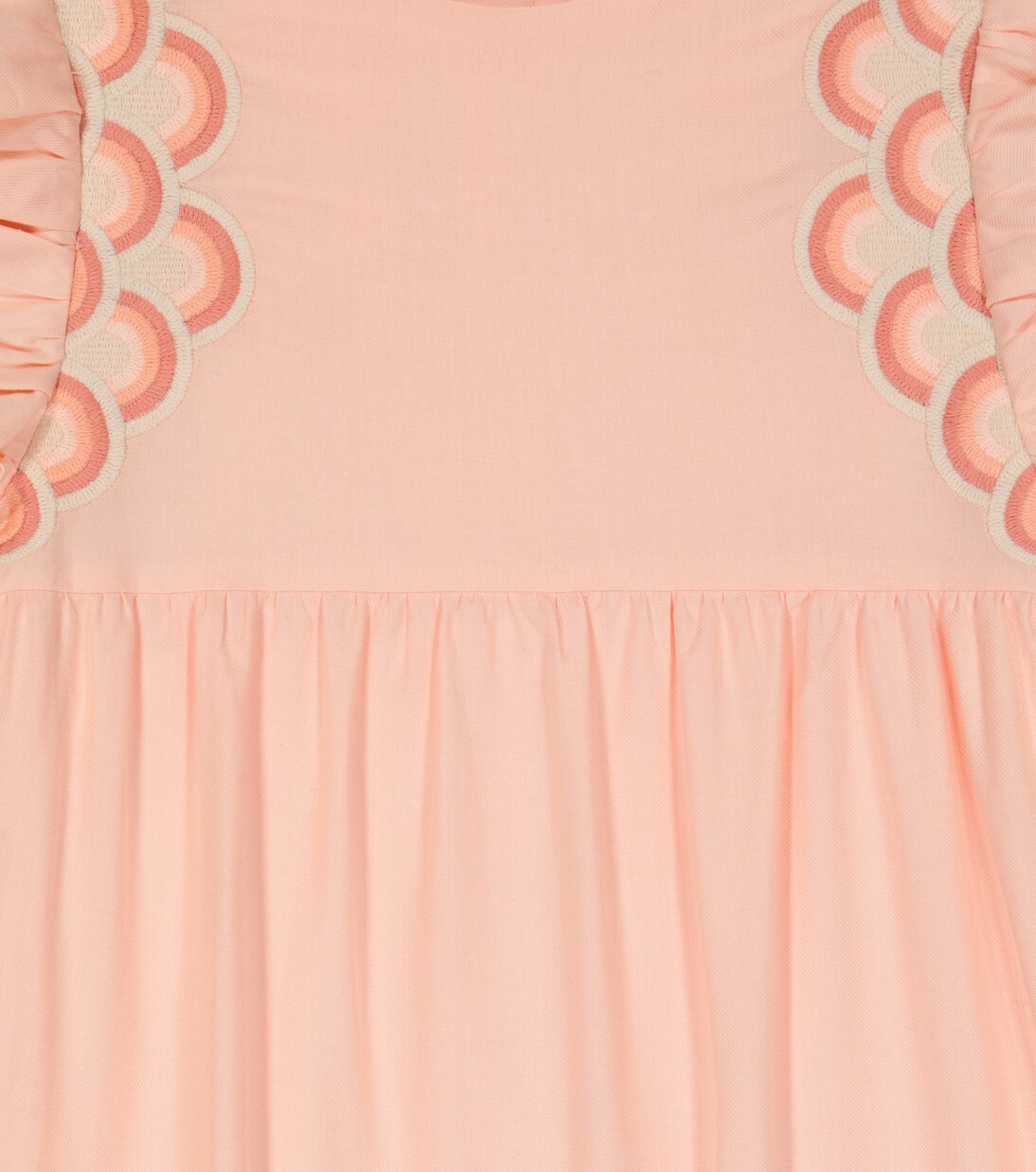 Besticktes Kleid aus Baumwolle | Chloé Kids