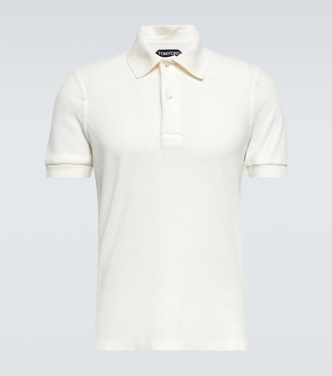 Polo de rizo de mezcla de algodón | Tom Ford