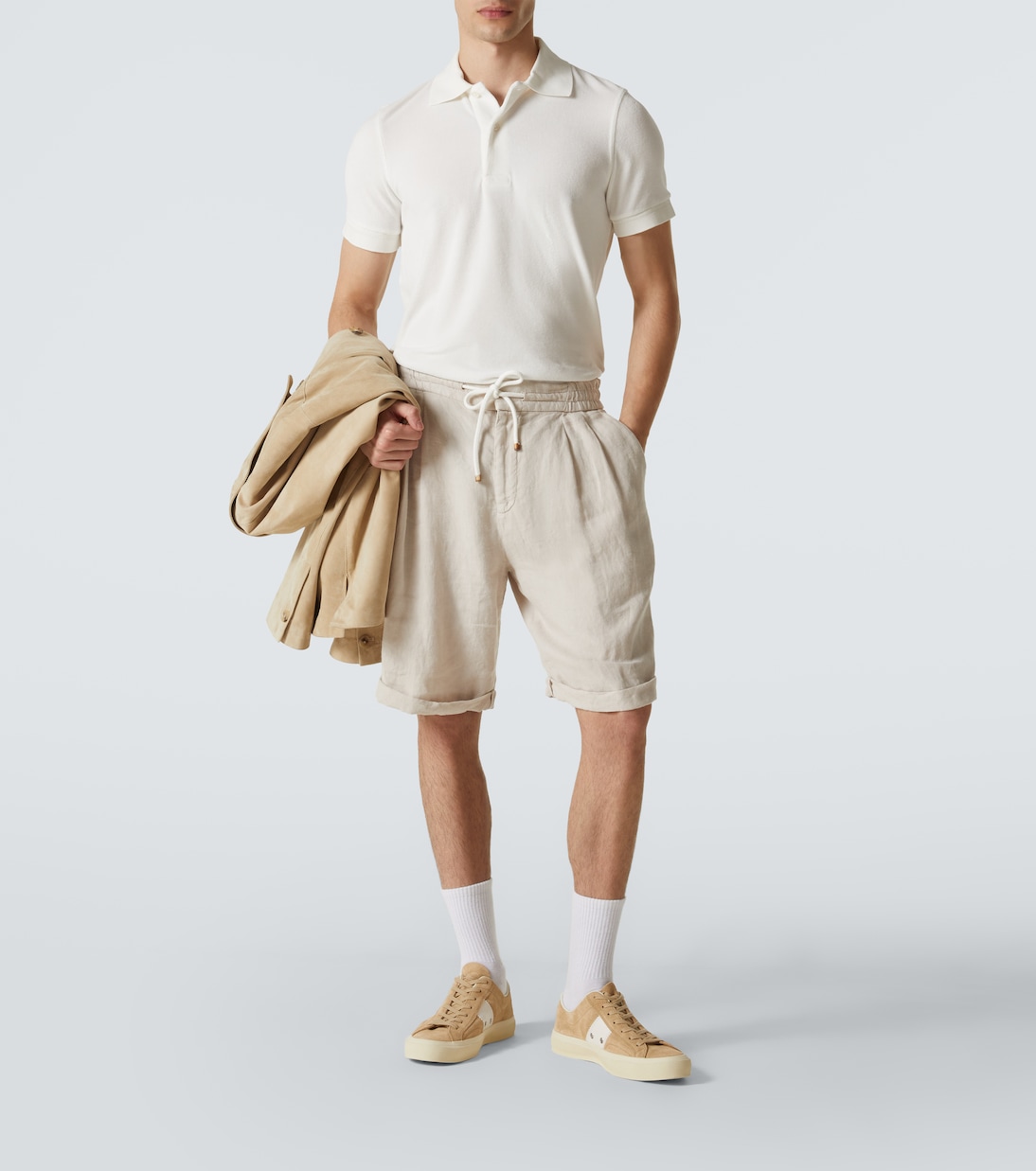 Polo de rizo de mezcla de algodón | Tom Ford