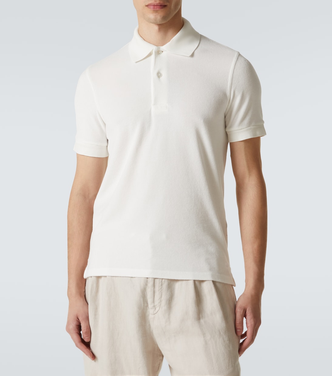 Polo de rizo de mezcla de algodón | Tom Ford