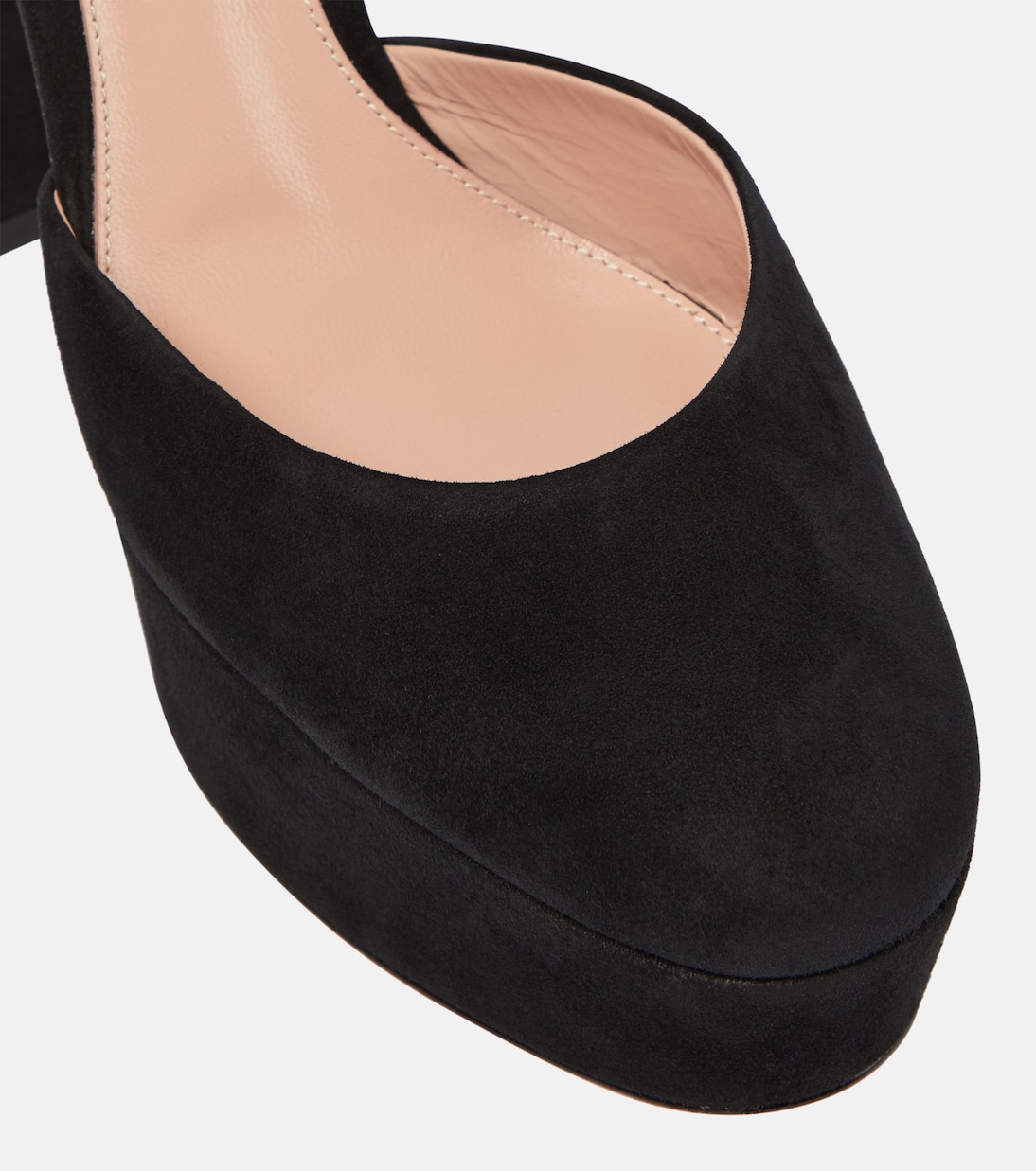 Plateau-Pumps Holly aus Veloursleder | Gianvito Rossi
