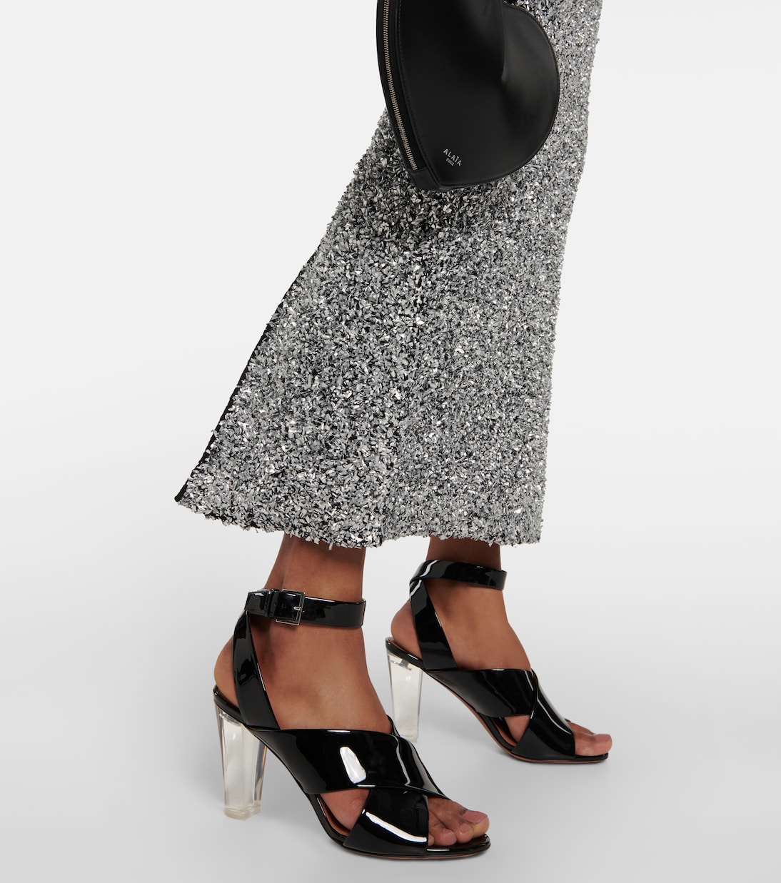 Verzierte Sandalen aus Lackleder | Alaïa