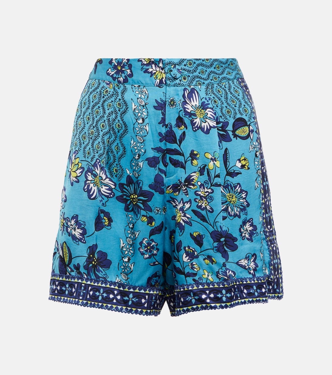 Bedruckte Shorts Isabelle aus Satin | Poupette St Barth