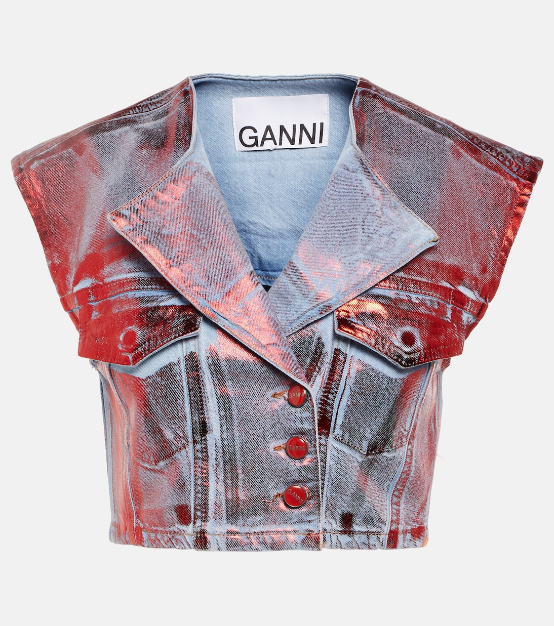 Weste aus Denim | Ganni