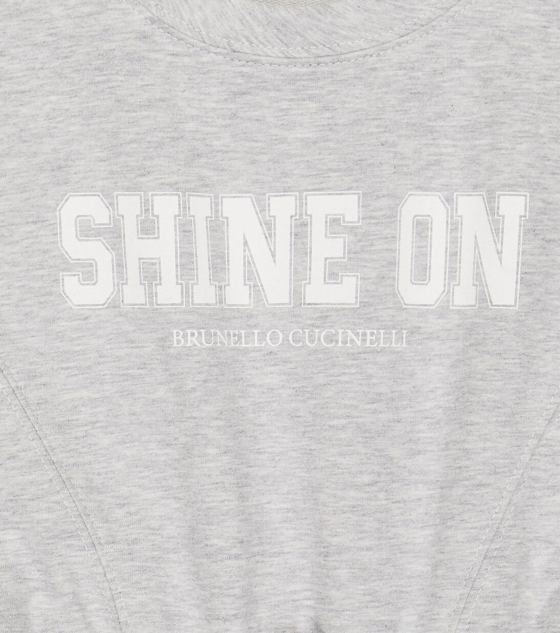 Printed cotton sweatshirt dress | Brunello Cucinelli Kids