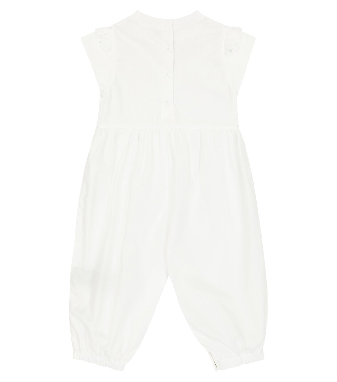 Baby logo cotton playsuit | Balmain Kids