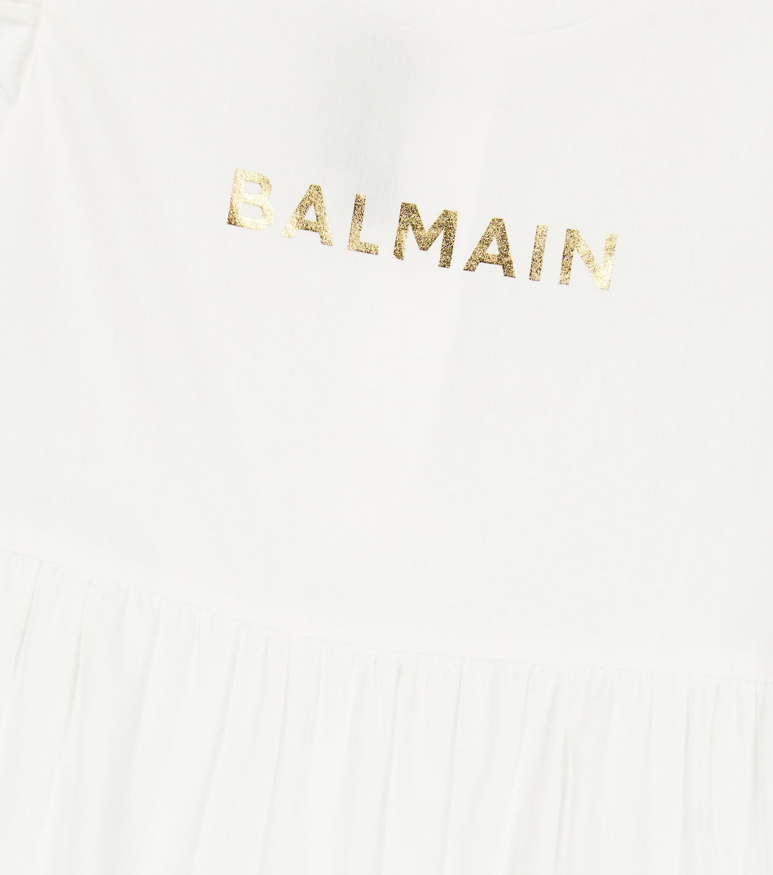 Baby logo cotton playsuit | Balmain Kids