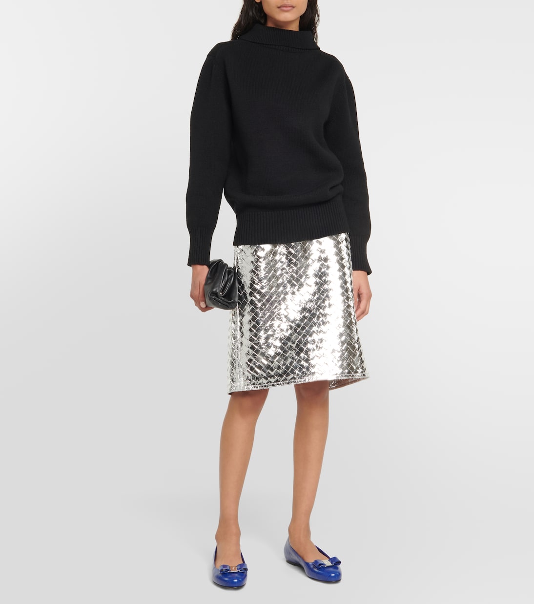 Vara Bow croc-effect leather ballet flats | Ferragamo