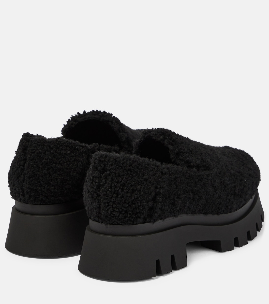 Plateau-Loafers Furry Chic aus Shearling | Dorothee Schumacher