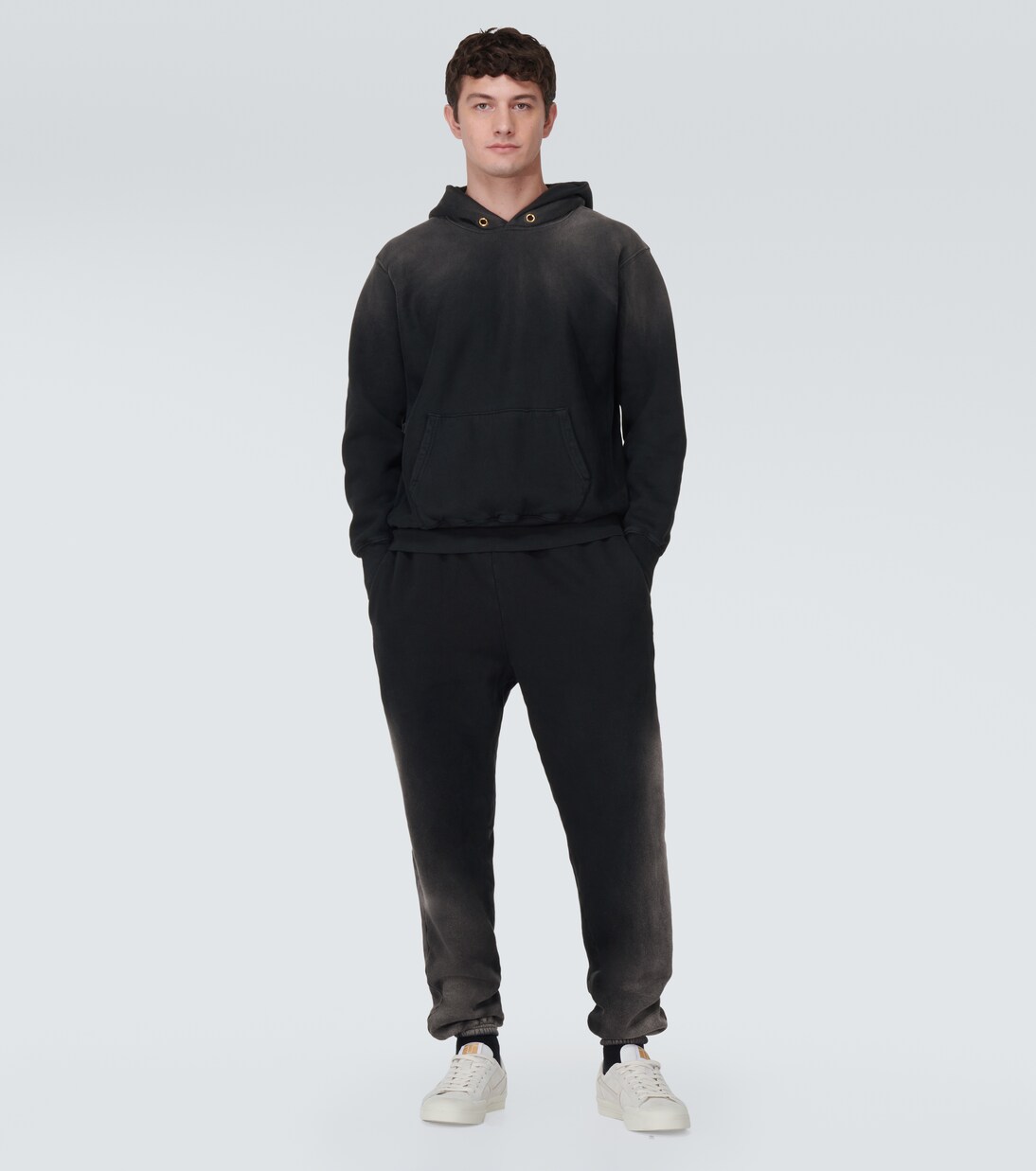 Cotton jersey hoodie | Les Tien