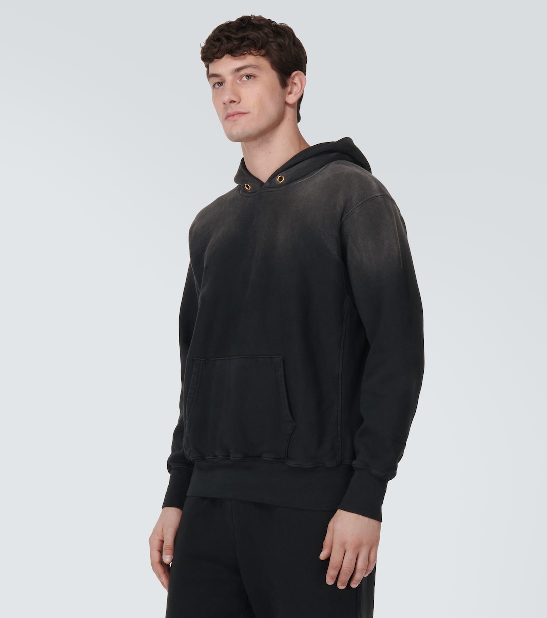 Cotton jersey hoodie | Les Tien