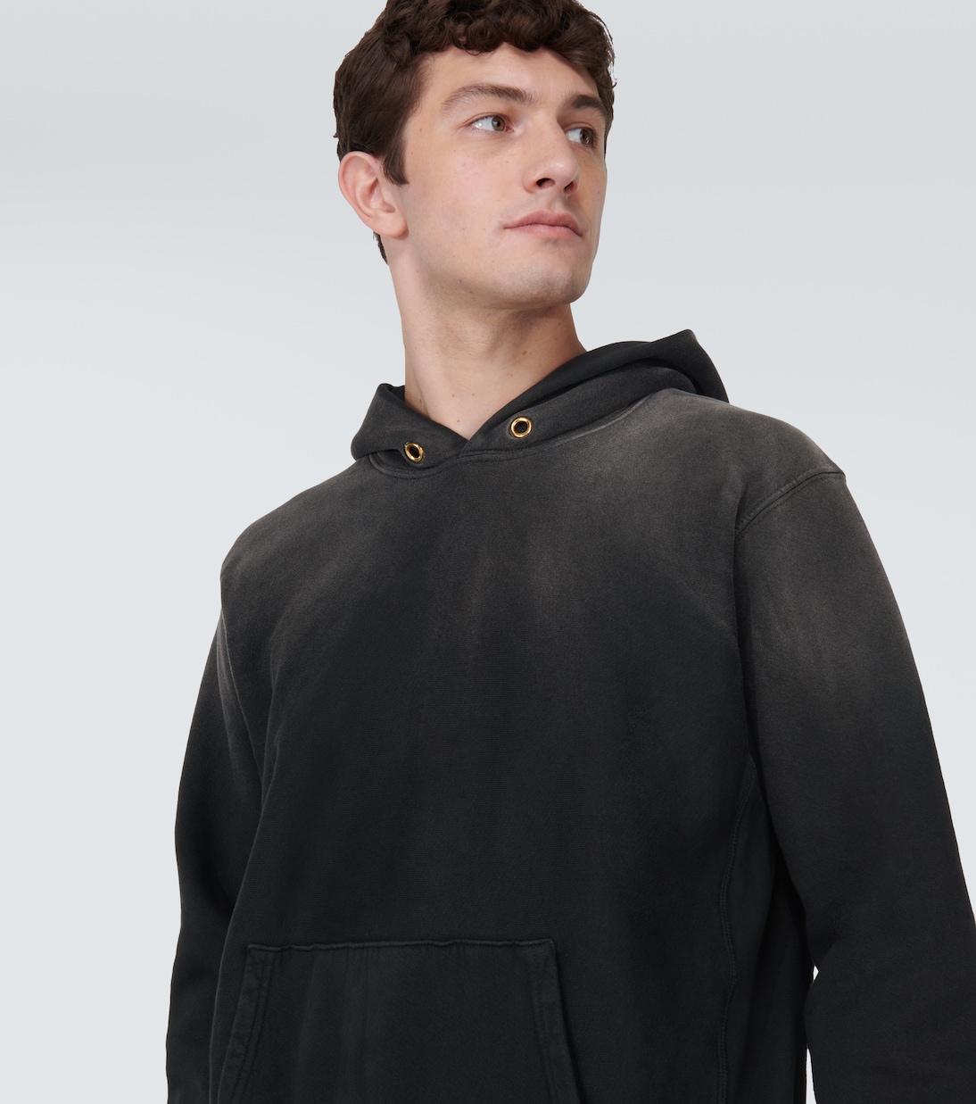 Cotton jersey hoodie | Les Tien