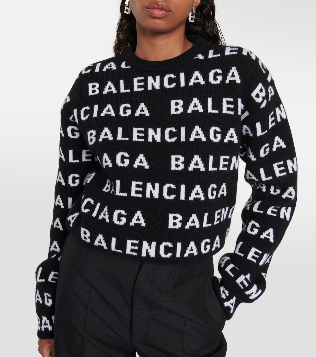 Jersey de lana con logo | Balenciaga
