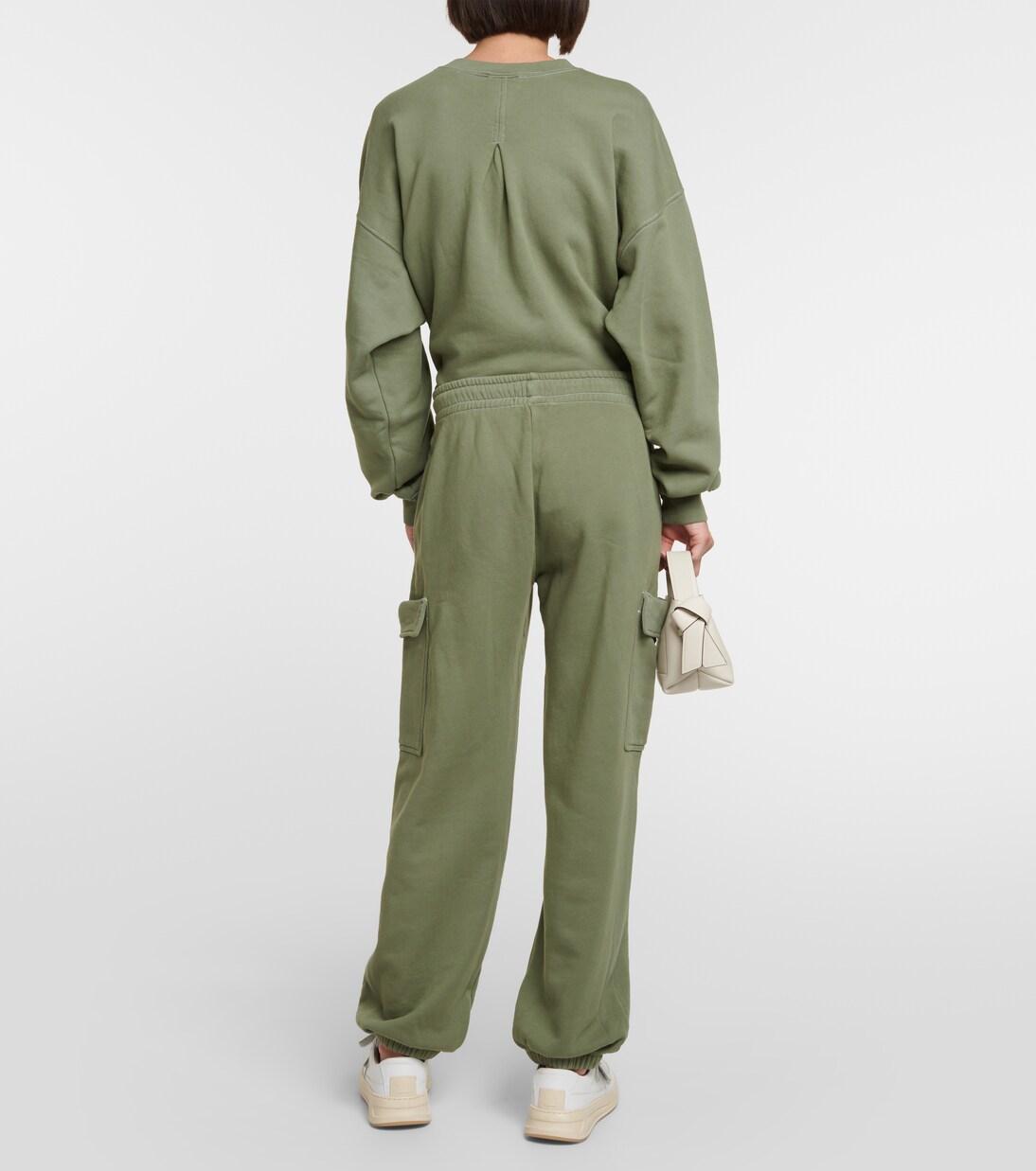 Cargo cotton jersey sweatpants  | Velvet