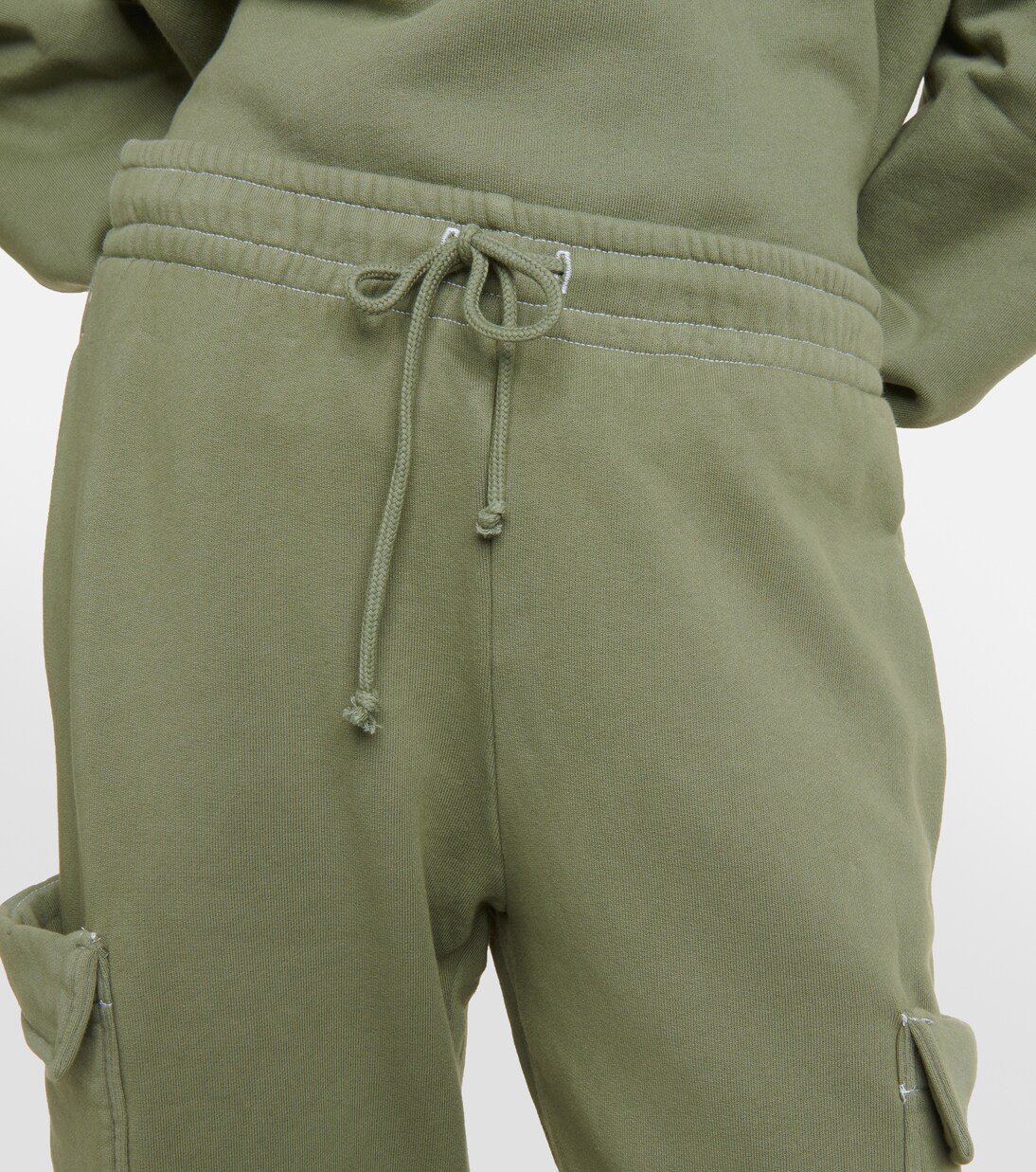 Cargo cotton jersey sweatpants  | Velvet