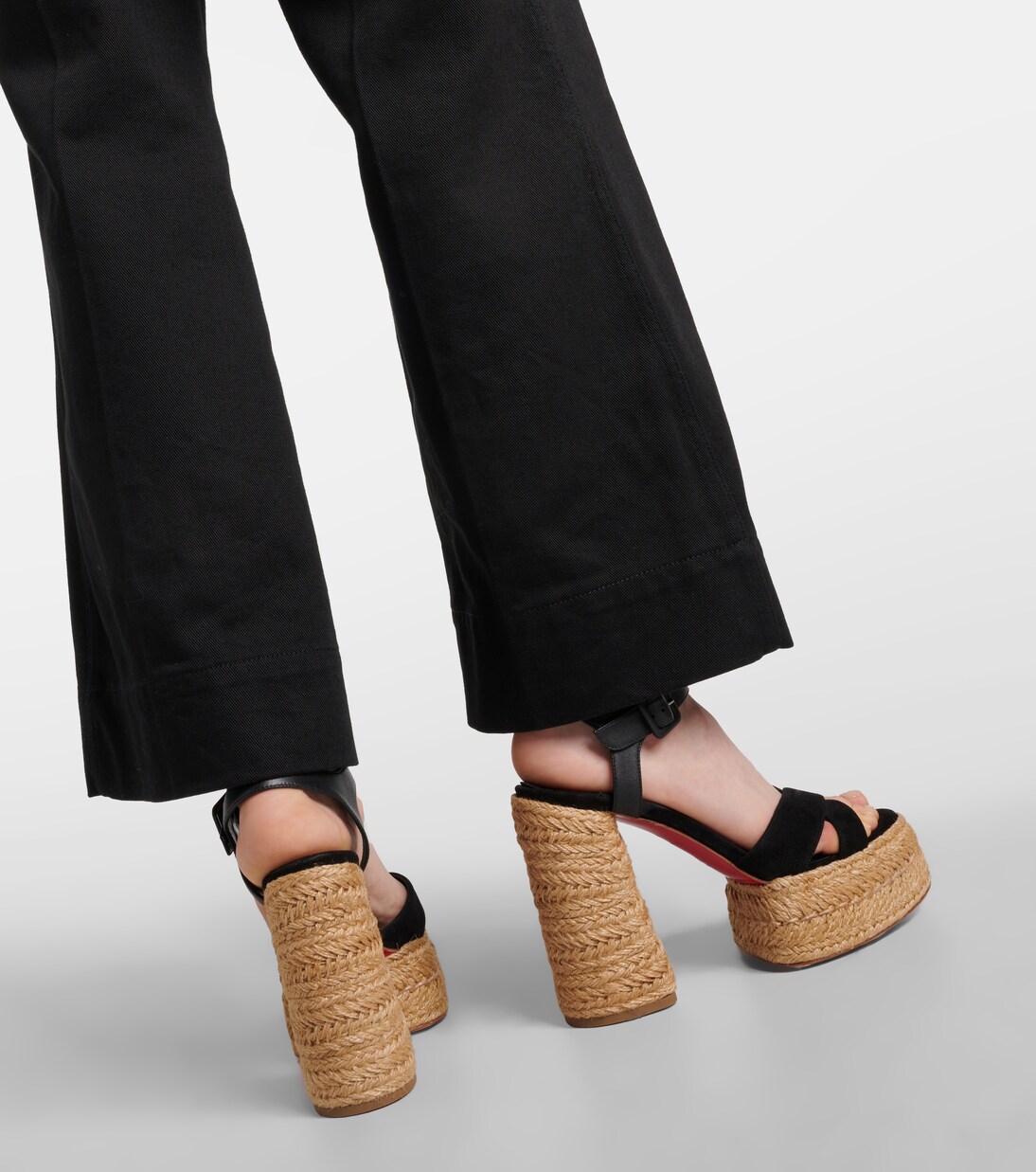 Espadrille-Sandalen Super Calakala 130 aus Veloursleder | Christian Louboutin