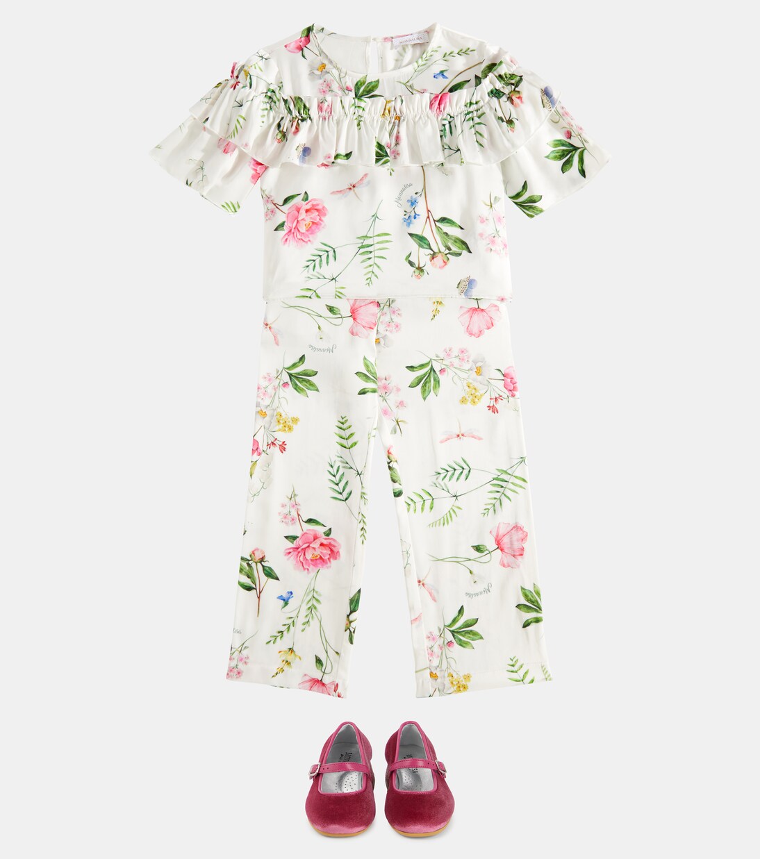 Pantalon ample à fleurs | Monnalisa