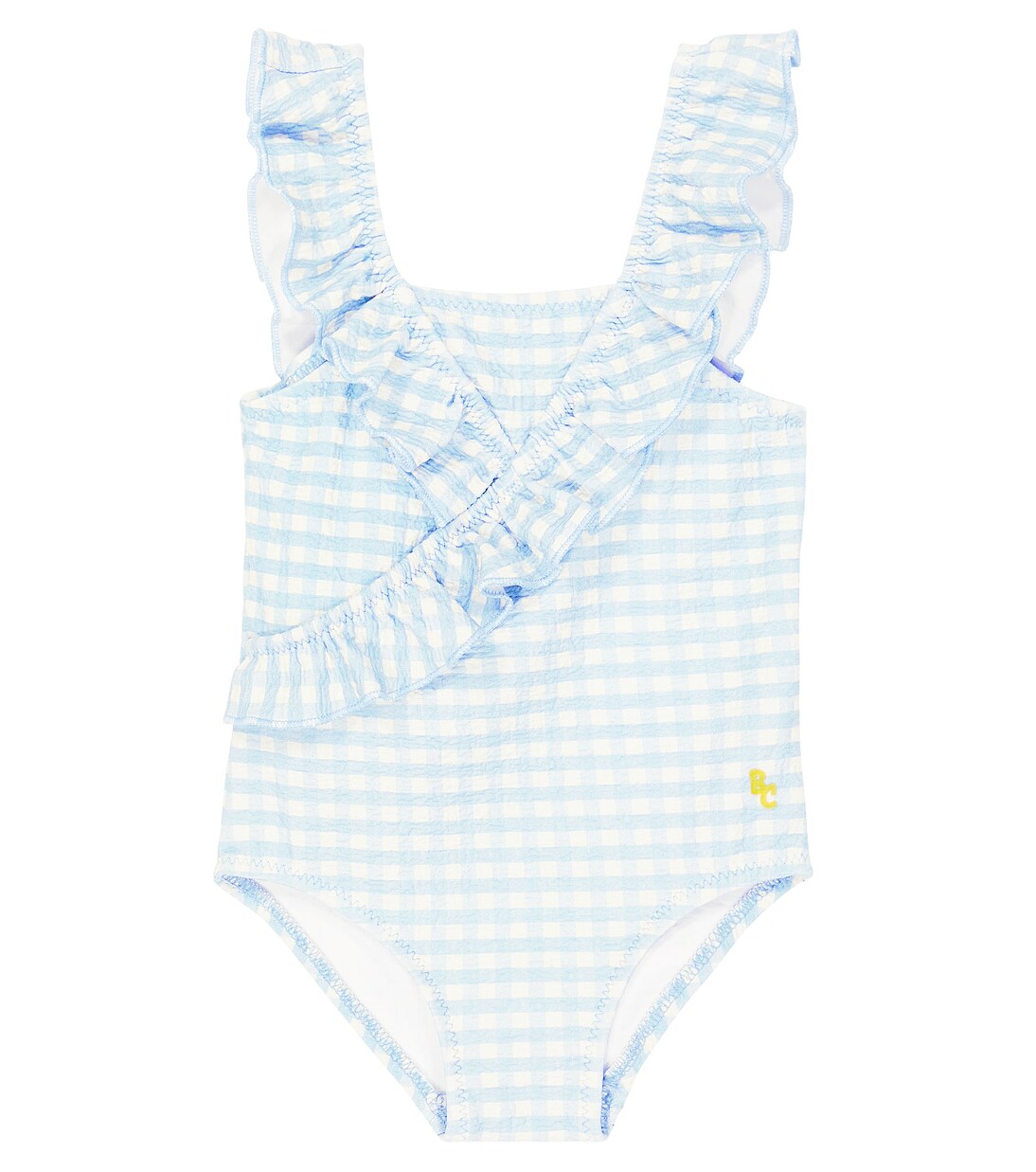 Baby Vichy ruffled swimsuit | Bobo Choses