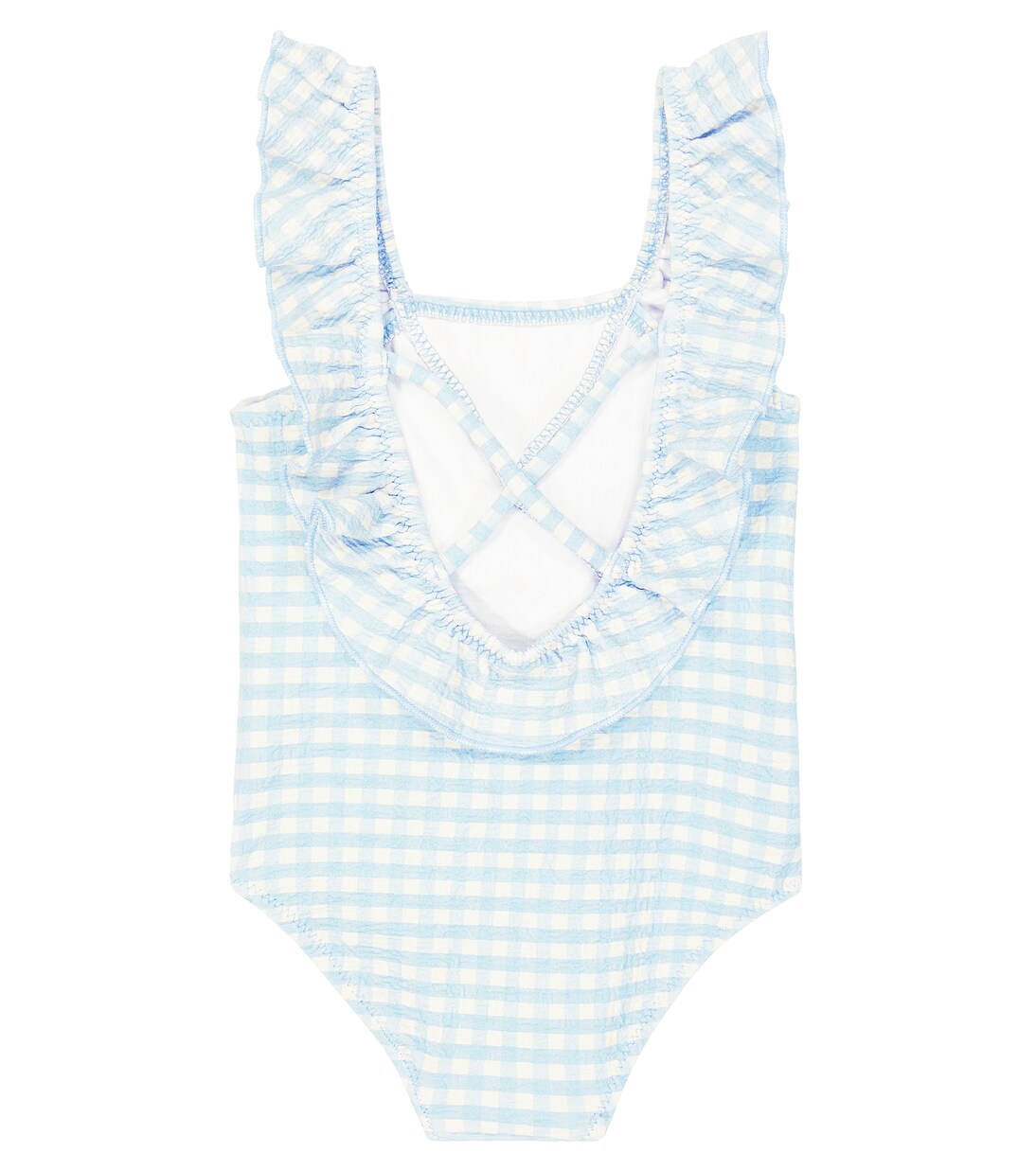 Baby Vichy ruffled swimsuit | Bobo Choses