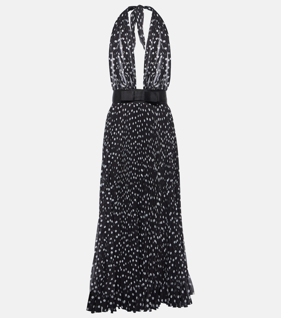 Polka-dot chiffon midi dress | Dolce&Gabbana